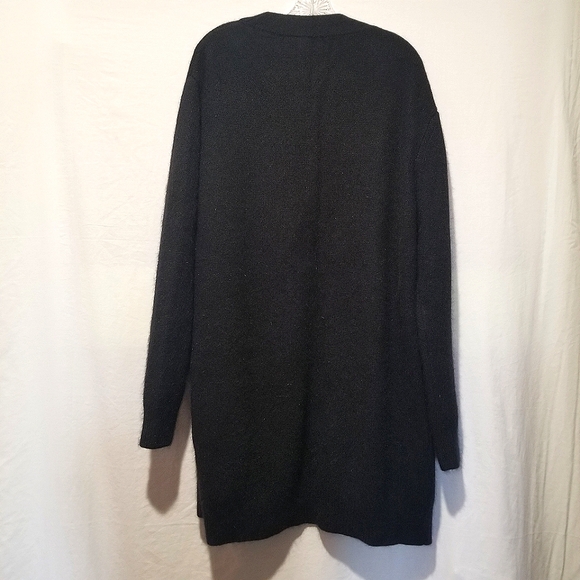 Diane von Fürstenberg, Cardigan Knit Coat, Black, Size Large, NWOT - Picture 2 of 11